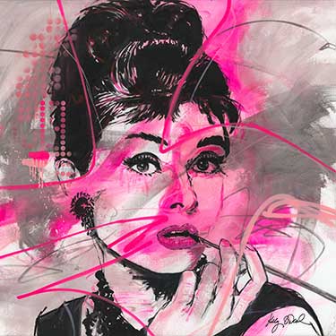 "Famous Figures - Audrey Hepburn" by Kelly O'Neal